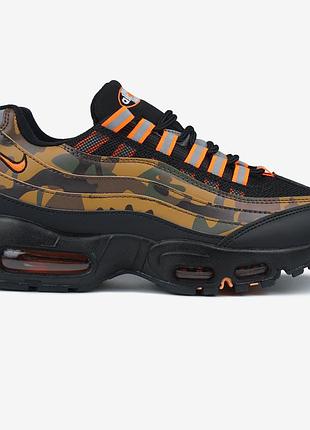 Оранжевые кроссовки унисекс nike air max 95 og court orange camo х эйр макс 43
