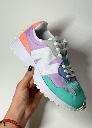 Женские разноцветные кроссовки new balance 327 multicolor х нью беланс 36
