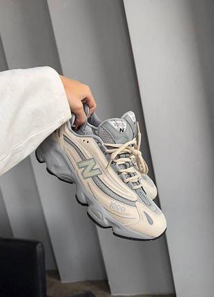Бежевые кроссовки унисекс new balance 1000 beige grey х нью беланс 41