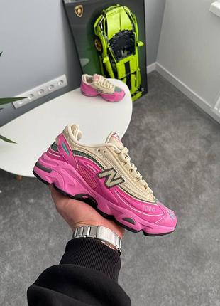 Женские розовые кроссовки new balance 1000 tan pink green х нью беланс 39