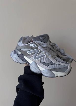 Женские серые кроссовки new balance 9060 grey х нью беланс 38