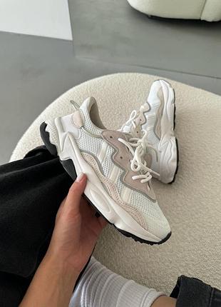 Бежеві кросівки унісекс adidas ozweego adiprene pride х адідас озвіго 41
