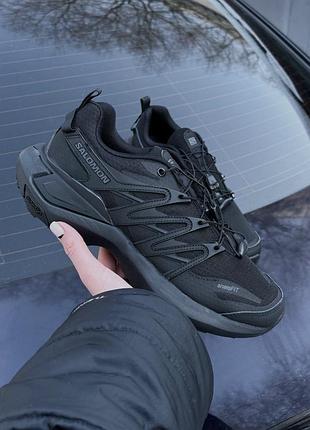 Черные кроссовки унисекс salomon xt pu.re advanced black х саломон 44