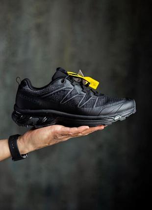 Чоловічі чорні кросівки salomon xt-6 shadow black х саломон 41