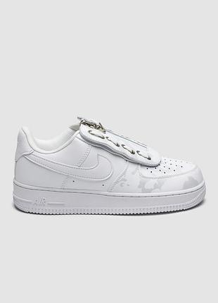 Белые кроссовки унисекс nike air force 1 shroud white camo х найк эйр форс 39
