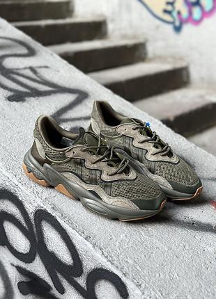 Мужские кроссовки хаки adidas ozweego adiprene khaki х озего 44