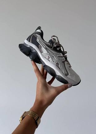 Чоловічі сріблясті кросівки asics gel quantum kinetic silver black х асікс 43