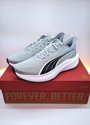 Серые беговые кроссовки puma dasher lite eu 42–47 (см: 27,6-31) оригинал