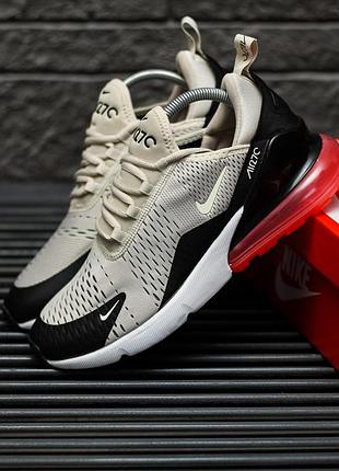 Бежеві кросівки унісекс nike air max 270 light bone х ейр макс 39