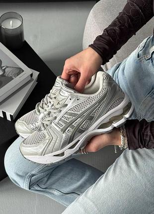 Жіночі сірі кросівки asics gel kayano 14 cloud grey х ассікс 38