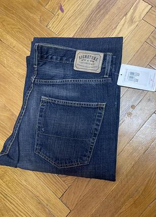 32/32  нові чоловічі джинси signature by levi strauss & co. (вільний крій, 100% бавовна)