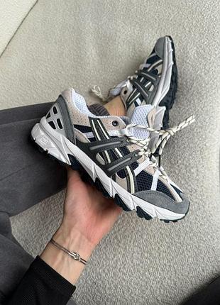Серые кроссовки унисекс asics gel sonoma 15-50 french blue х асикс 43