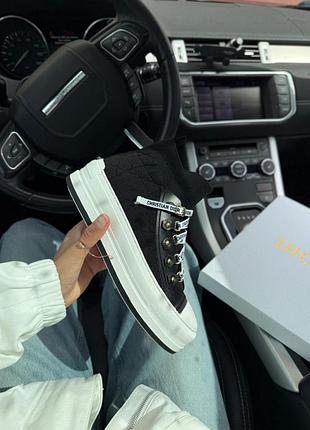Чорні жіночі кросівки dior walk'n' dior platform black х діор 39