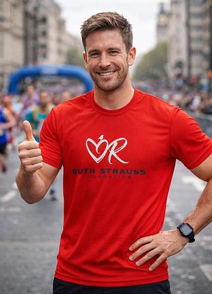 Новая футболка new balance для поддержки ruth strauss foundation