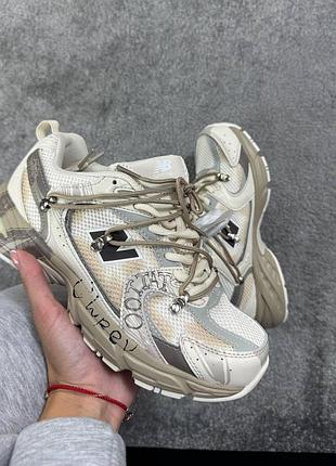 Бежевые кроссовки унисекс new balance 530 custom beige х нью беланс 40
