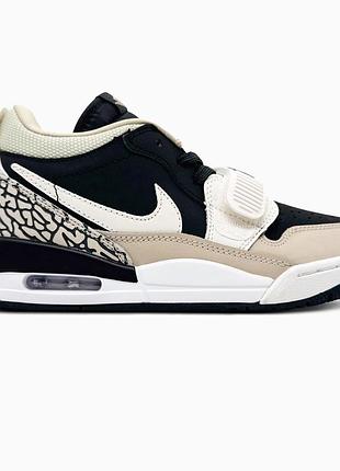 Мужские черные кроссовки jordan legacy 312 low rattan off noir х джордан 40