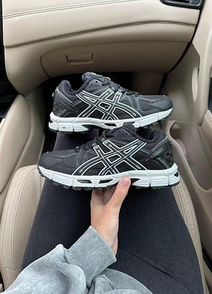 Чорні кросівки унісекс asics gel kahana 8 termo winter black х ассікс 44