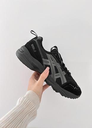Мужские черные кроссовки asics gel 1090 v2 black х ассикс 43