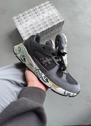 Серые мужские кроссовки premiata uomo mase grey green х премиата 43
