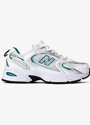 Жіночі білі кросівки new balance 530 white blue black х нью беланс 36