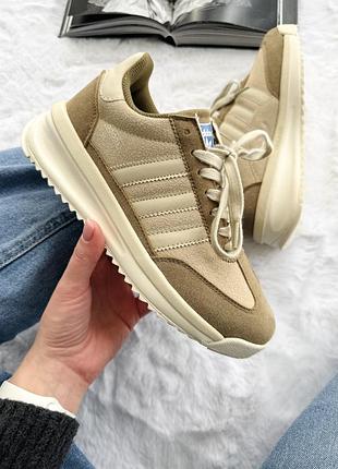 Женские бежевые кроссовки adidas sl 72 rtn beige brown х адидас 37