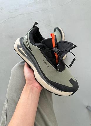 Мужские кроссовки хаки salomon odyssey gore-tex khaki winter termo х саломон 44