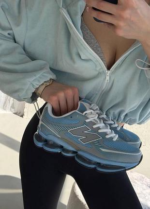 Голубые кроссовки унисекс new balance abzorb 2000 blue agate х нью беланс 36