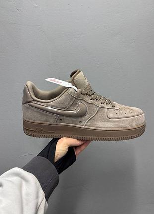 Бежеві кросівки унісекс nike air force 1 low 07 mink brown х найк ейр форс 42