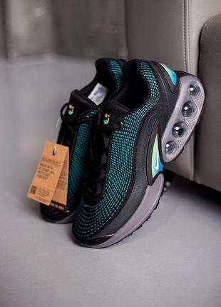 Мужские черные кроссовки nike air max dn black hyper cobalt rage green х эйр макс 42