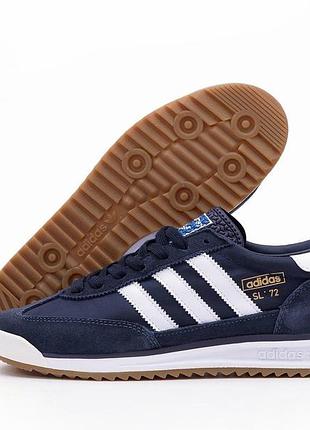 Синие мужские кроссовки adidas sl 72 blue white х адидас 41