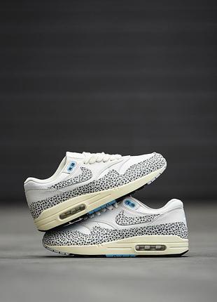 Белые женские кроссовки nike air max 1 | 87 safari х эйр макс 36