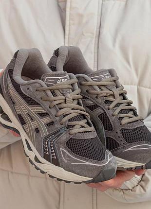 Коричневі кросівки унісекс asics gel kayano 14 suede brown х асікс 41