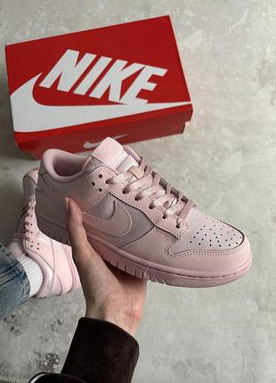 Женские розовые кроссовки nike dunk low prism pink х данк 39