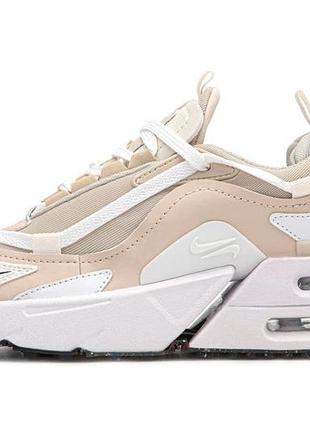 Бежевые женские кроссовки nike air max furyosa beige white х эйр макс 37