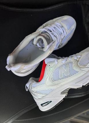 Женские белые кроссовки new balance 530 white silver grey х нью беланс 37
