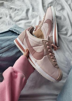 Женские розовые кроссовки nike cortez pink х кортез 38