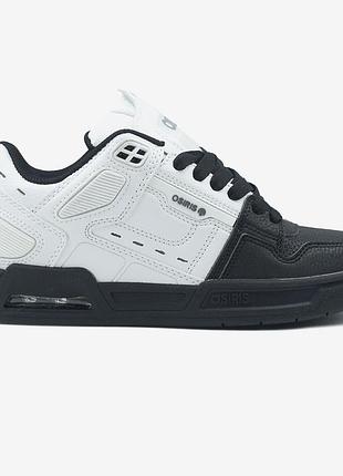 Белые кроссовки унисекс osiris peril white black х озирис 45