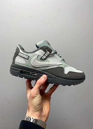 Серые мужские кроссовки nike air max 1 | 87 dusty sage х эйр макс 45