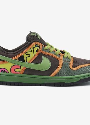 Коричневі кросівки унісекс nike sb dunk low de la soul brown х данк 42