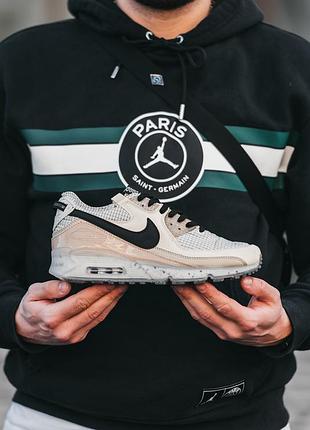 Мужские бежевые кроссовки nike air max 90 terrascape beige black х эйр макс 43