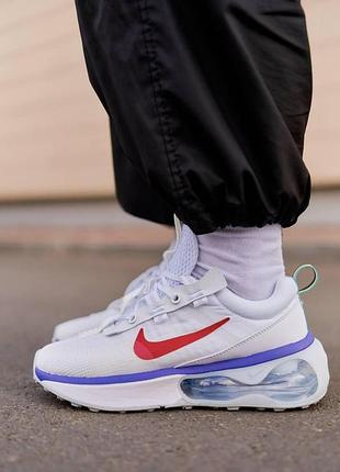 Женские белые кроссовки nike air max 2021 white red х эйр макс 39