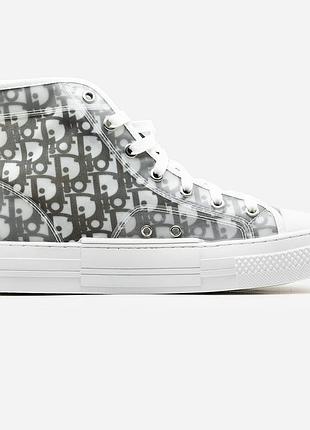 Сірі кросівки унісекс dior b23 sneakers high top and shawn х діор 41