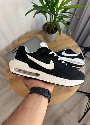 Чёрные кроссовки унисекс nike air max down black white х эйр макс 45