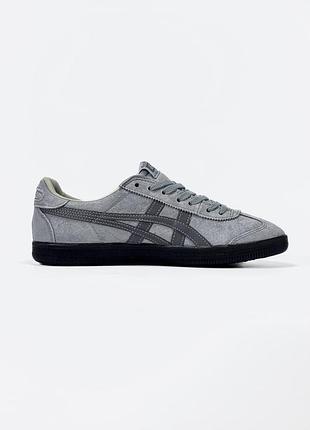 Серые кроссовки унисекс asics onitsuka tiger tokuten grey dark grey х асикс 36