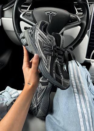 Черные кроссовки унисекс new balance 1906 r phantom dark silver metallic х нью беланс 36