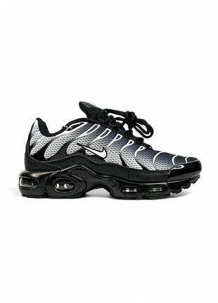 Чёрно-белые кроссовки унисекс nike air max tn black white х эйр макс тн плюс 40