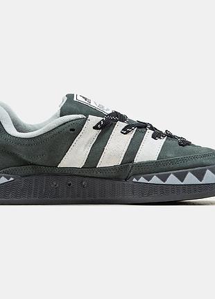 Мужские серые кроссовки adidas adimatic neighborhood grey white x адидас 41