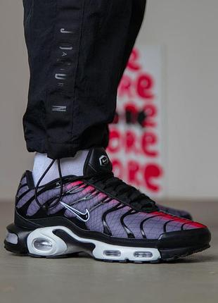 Мужские чёрные кроссовки nike air max tn plus purple black х эйр макс тн 41