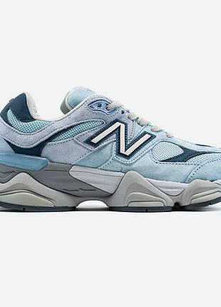 Жіночі блакитні кросівки new balance 9060 chrome blue х нью беланс 41
