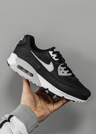 Чорні кросівки унісекс nike air max 90 black white grey х ейр макс 39